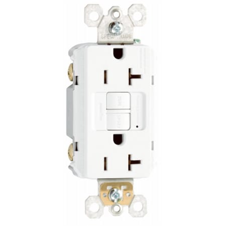 Nextgen 2097TRICC4 Duplex Self Testing GFCI Receptacle, 20A, Ivory NE136286